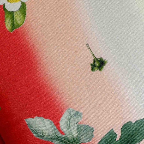 Wildflora Digital Printed Woollen And Silk Cushion By Mariella Ienna