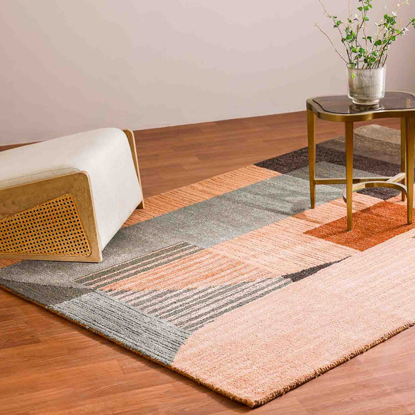 Tessel Hand Tufted Woollen And Viscose Rug