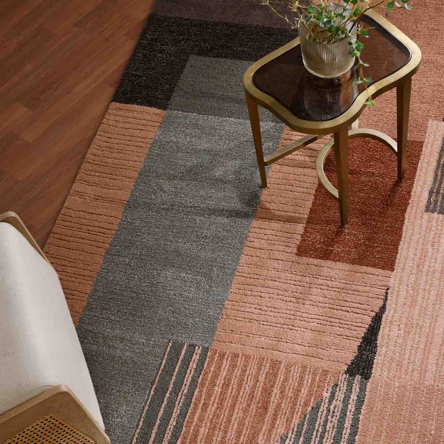 Tessel Hand Tufted Woollen And Viscose Rug