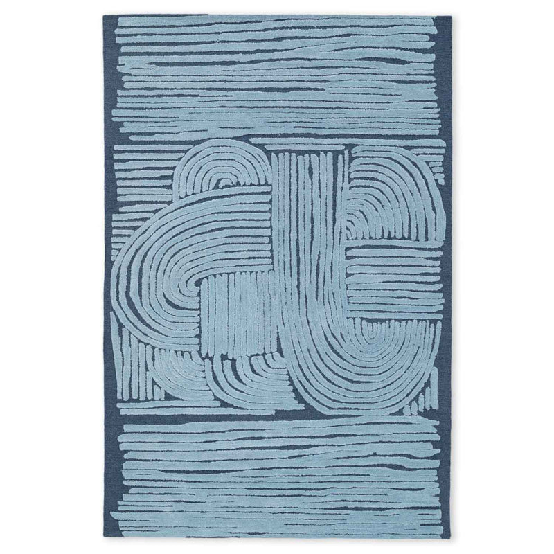 Brushwave  Hand Tufted Woollen And Cotton Rug