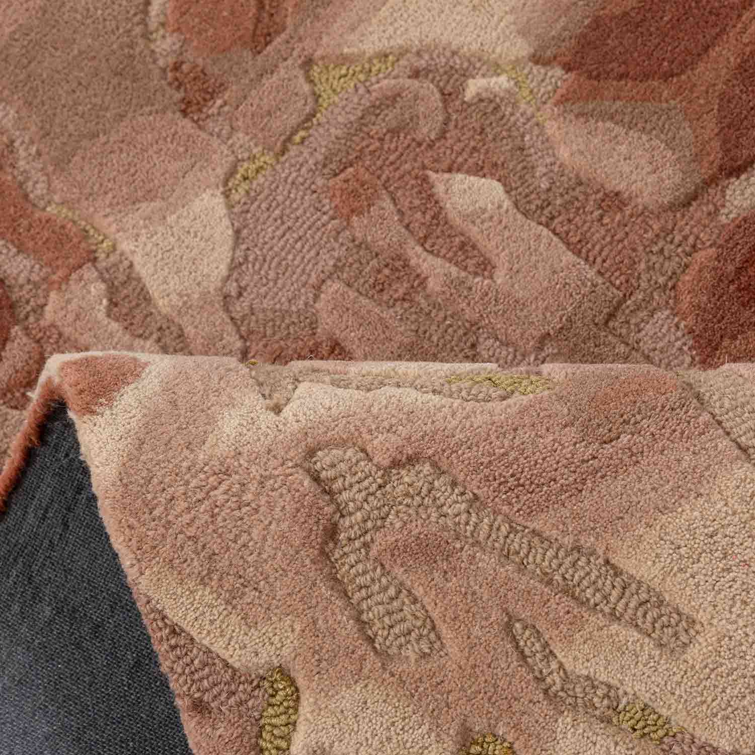 Wineyard Hand Tufted Woollen And Viscose Rug