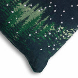 Nightfall Digital Printed And Embroidered Cotton Linen Cushion Cover