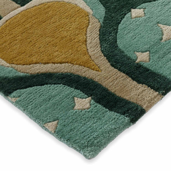 Gyantse Hand Knotted Woollen And Viscose Rug