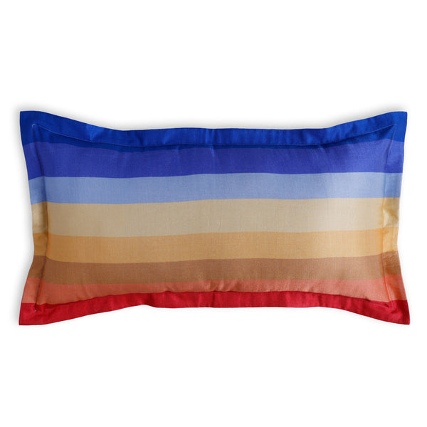 Shore Digital Printed Woollen And Silk Lumbar Cushion By Mariella Ienna