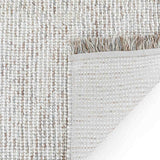 Self Textured Flat Weave Wool And Jute Dhurrie