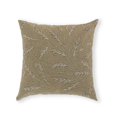 Fawn Cotton Hand Embroidered Cushion Cover