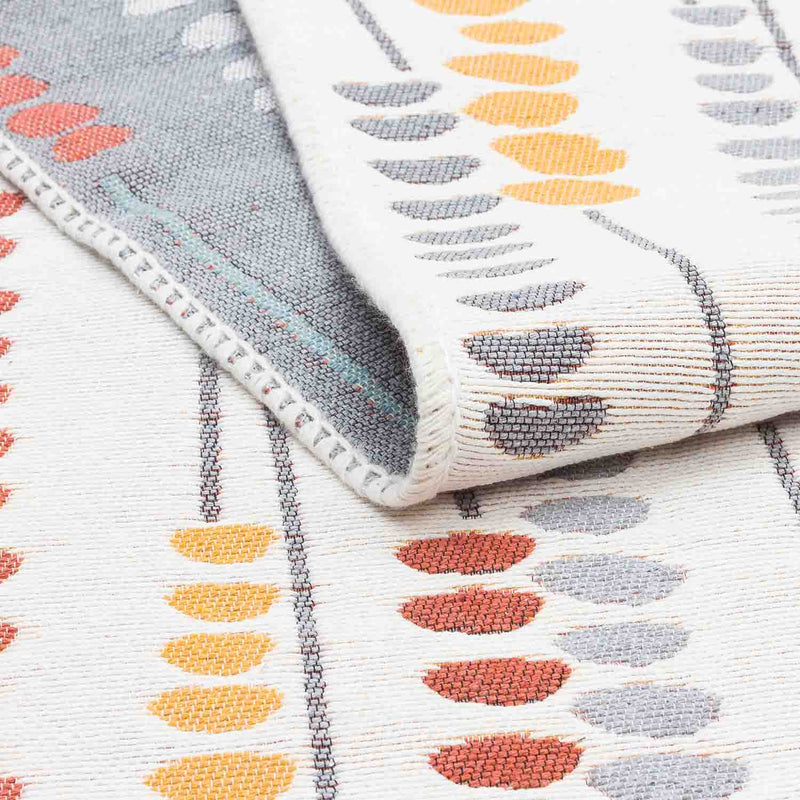 Cave Paint Recycled Cotton Printed Reversible Kilim