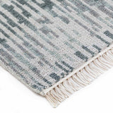 Glitch Vertical Hand Knotted Woollen And Cotton Rug
