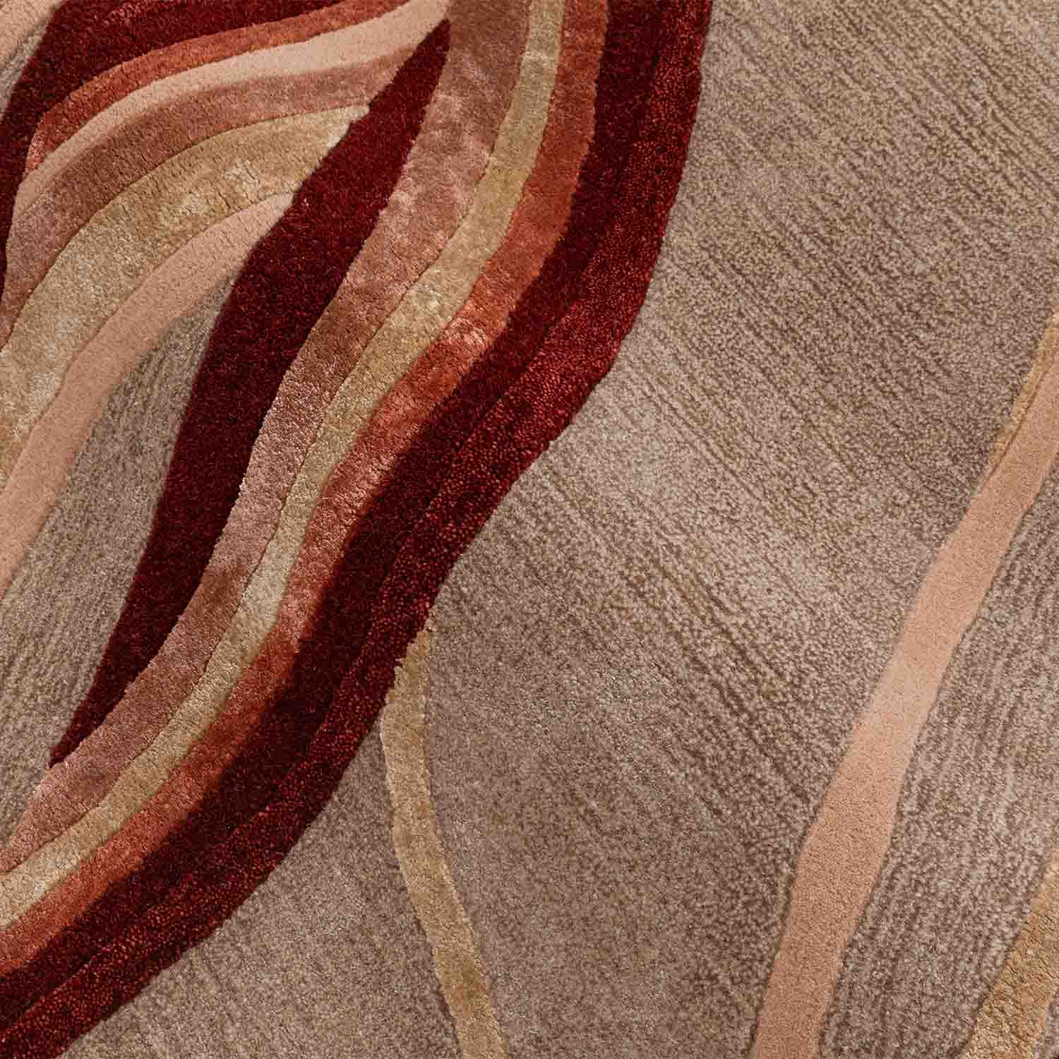 Kulhad Hand Tufted Woollen And Viscose Rug