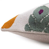 Sunflower Embroidered Cushion Cover