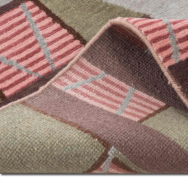 X And Y Hand Knotted Wool Rug By Shripal Munshi