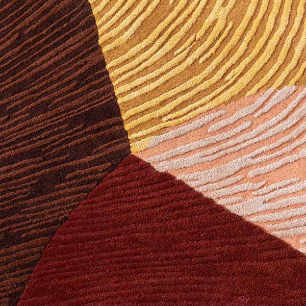 Lalten Hand Tufted Woollen And Viscose Round Rug
