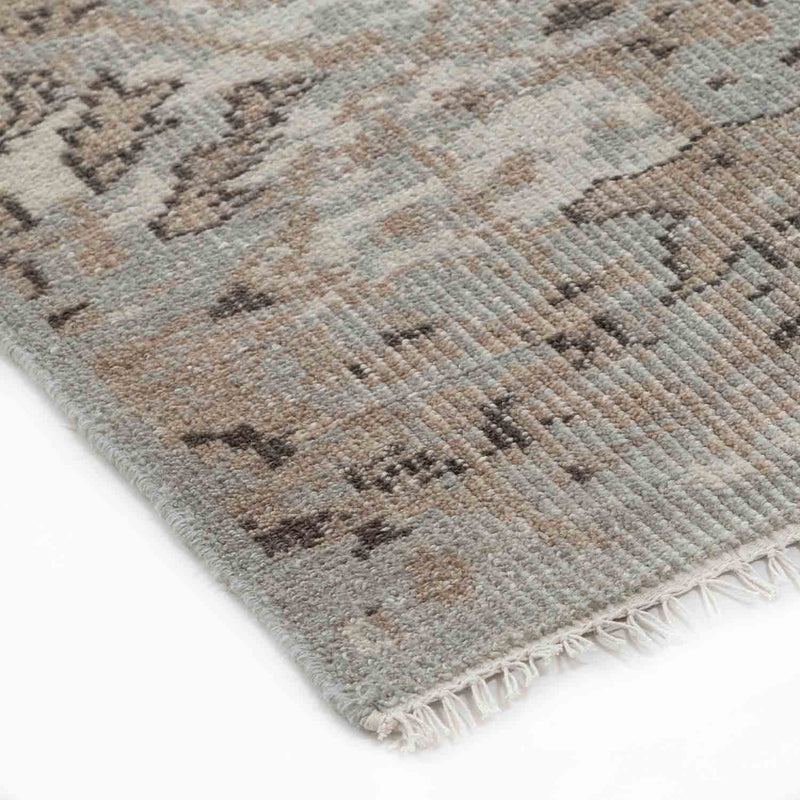 Anzura-5 Hand Knotted Woollen And Cotton Rug