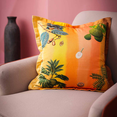 Oria Digital Printed Woollen And Silk Cushion By Mariella Ienna