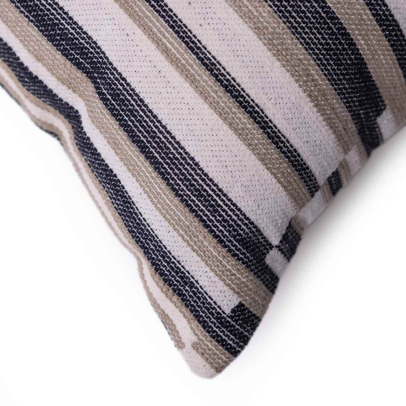 Monaco Strype Handloom Cotton Cushion Cover