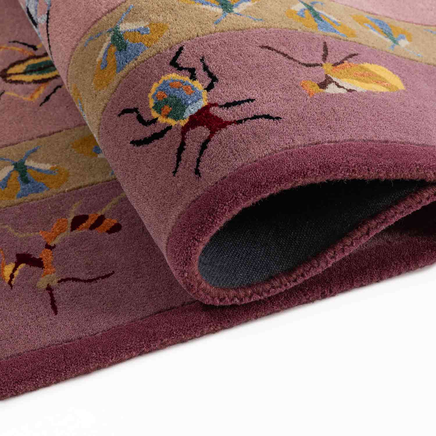 Vitrine Rosa Hand Tufted Woollen And Viscose Rug By Varun Rana