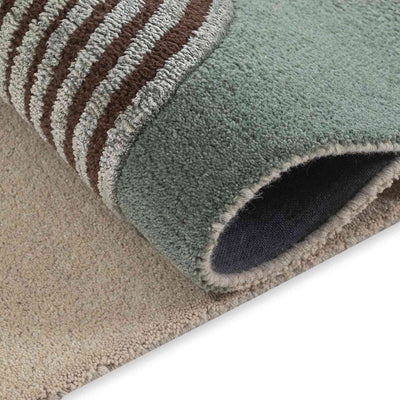 Wavy Hand Tufted Woollen And Viscose Rug