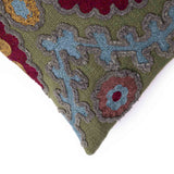 Aquarian Ari Embroidery Handloom Cotton Cushion Cover