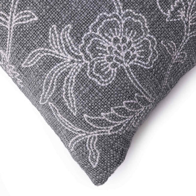 Creel Cotton Handloom Slun Embroidered Cushion Cover