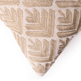 Kesar Embroidered Gold Cushion Cover