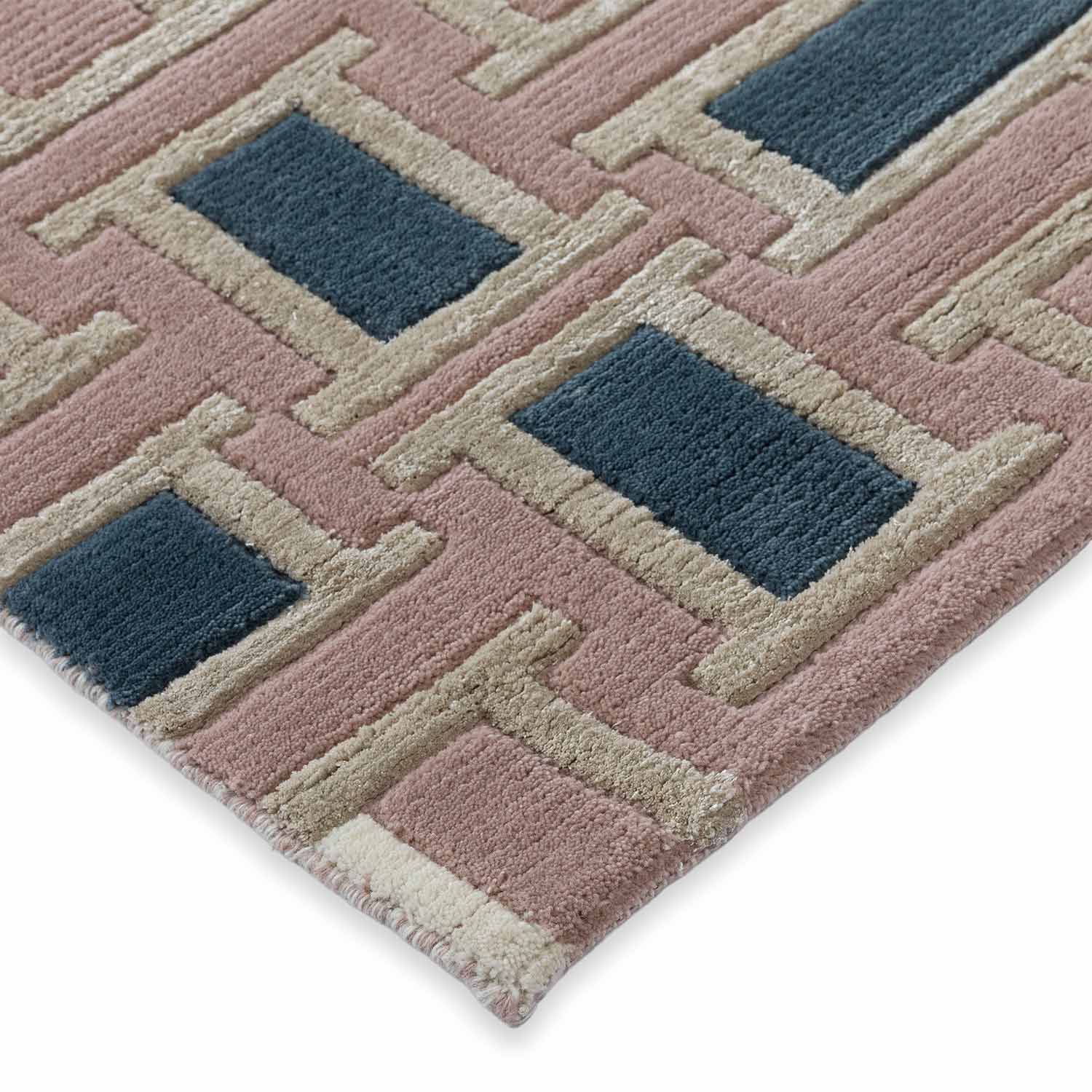 Lhasa Hand Knotted Woollen And Viscose Rug