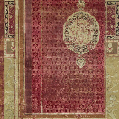 Brocaade Garden Hand Knotted Woollen, Viscose And Silk Rug