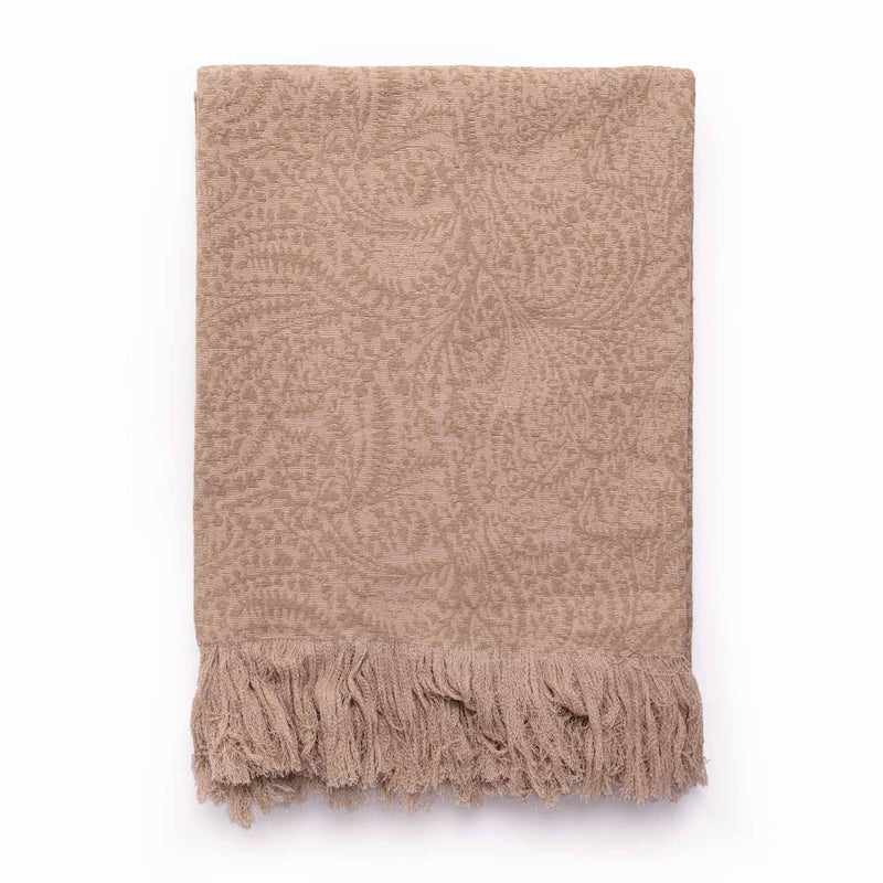 Cotton Dobby Design Biscuit Throw
