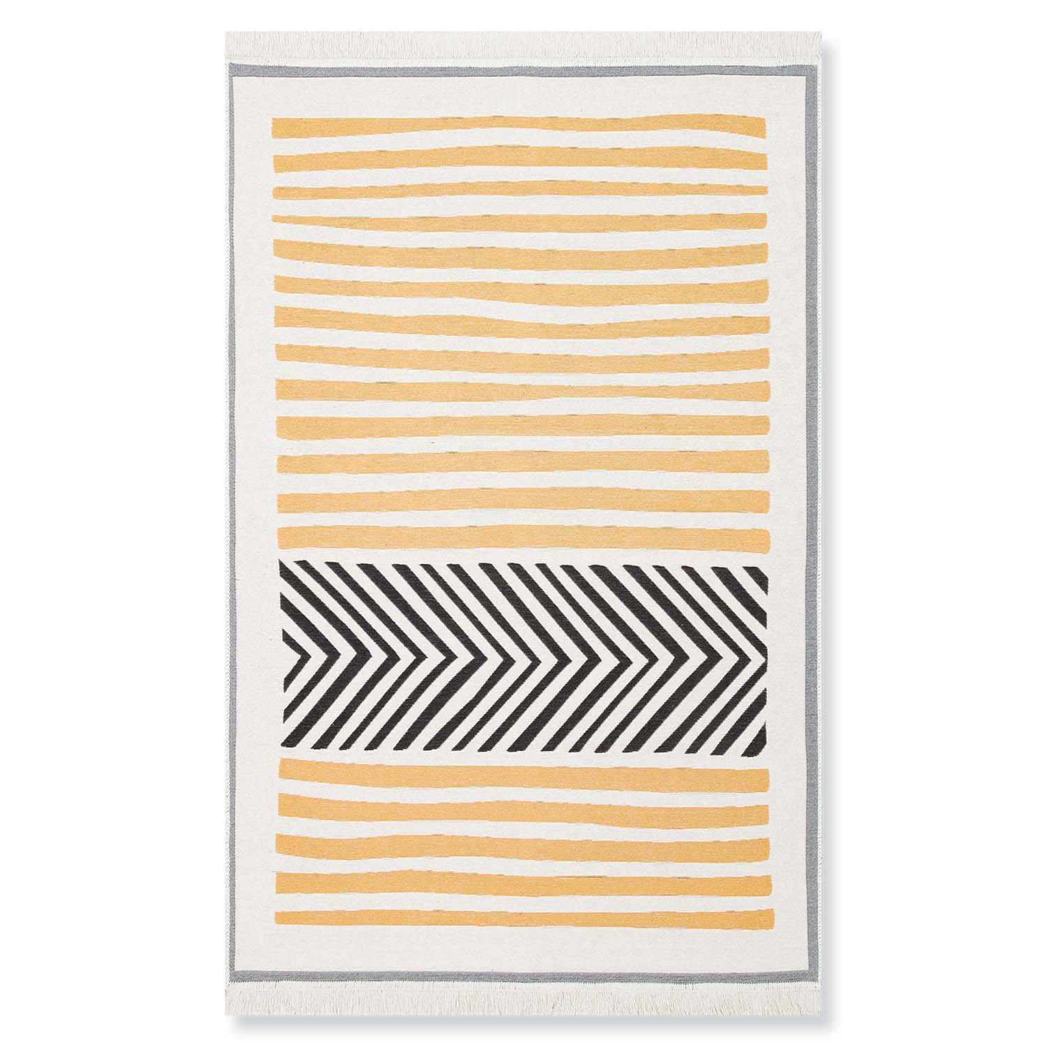 Metric Recycled Cotton Reversible Kilim