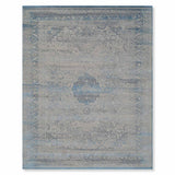Aasmani Hand knotted Woollen  And Silk Rug