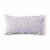 Ash Linen Chambray Lumbar Cushion Cover