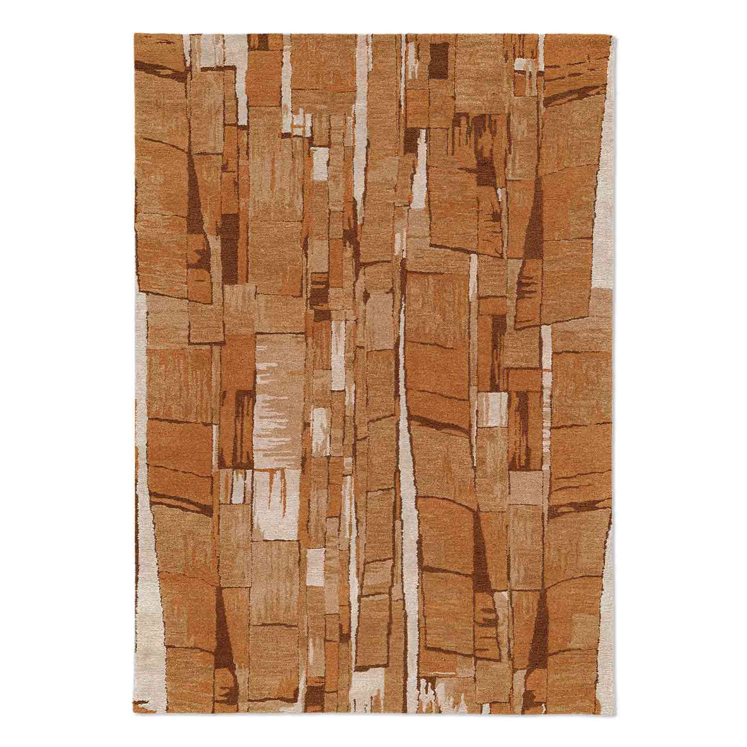 Rustizee Hand Tuftedwoollen And  Viscose Rug