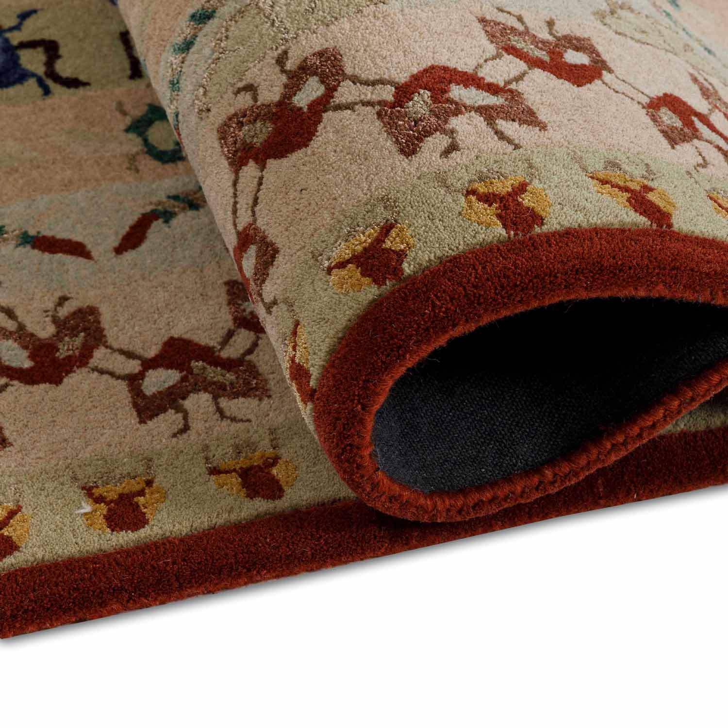 Blush Mosaic Hand Tufted Woollen And Viscose Rug By Varun Rana