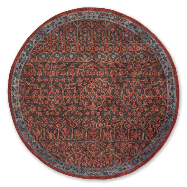 Coptic Hand Tufted Woollen Round Rug