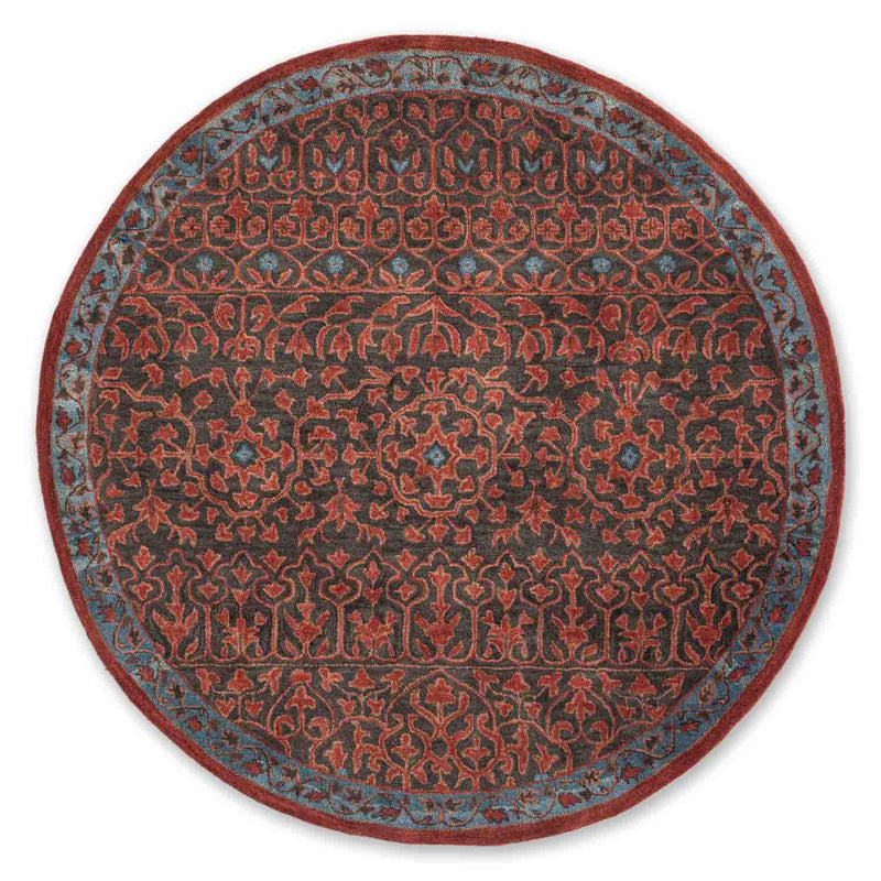 Coptic Hand Tufted Woollen Round Rug