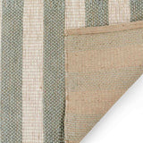 Striped Jute Flat Weave Dhurrie
