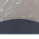 Slate Woollen And Cotton Round Rug
