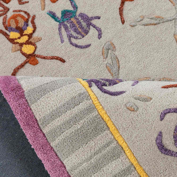 Dance Concentric Hand Tufted Woollen And Viscose Rug By Varun Rana