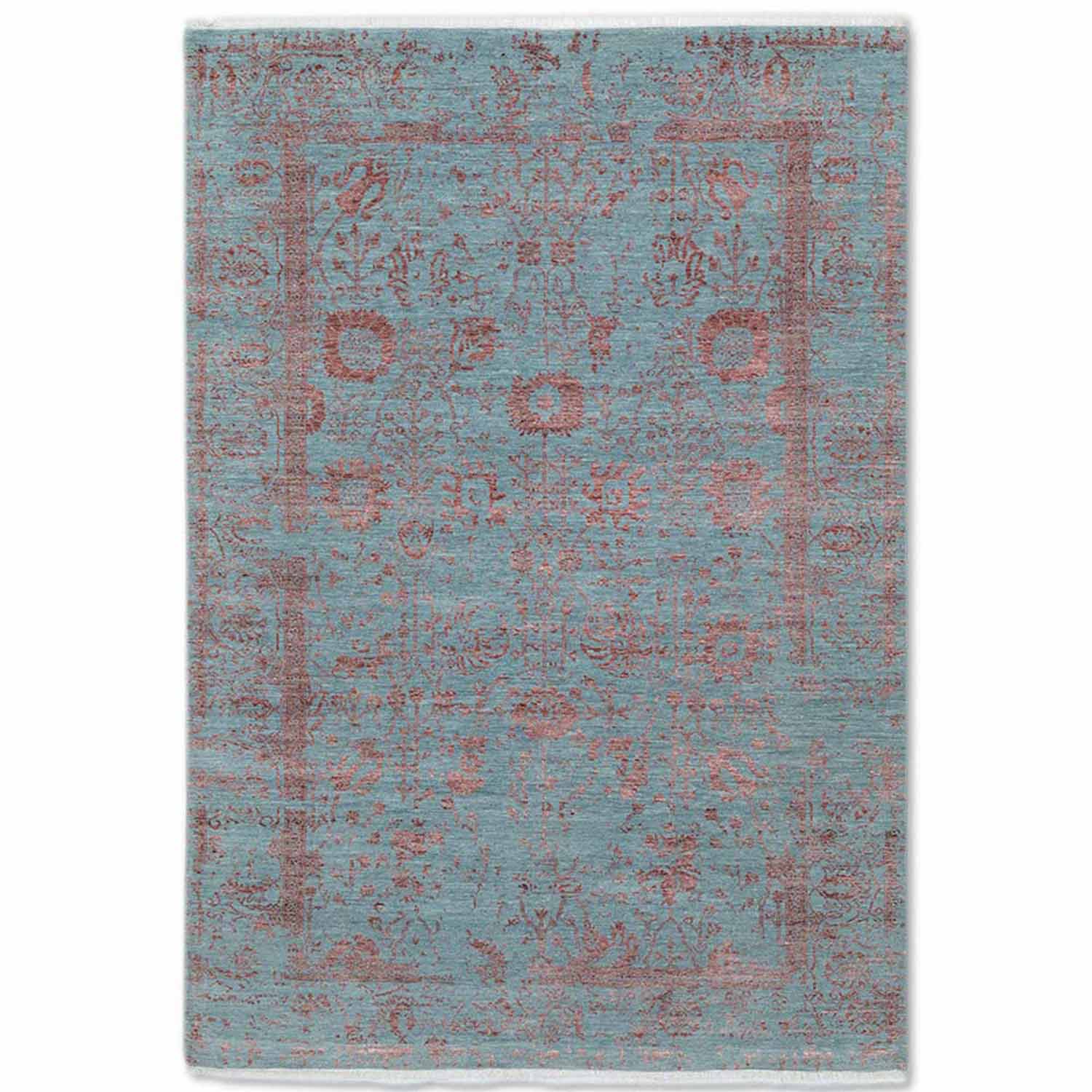 Botanicaa Hand Knotted Woollen And Viscose Rug