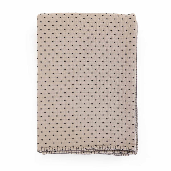 Dawn Cotton Jacqaurd and Embroidered Throw