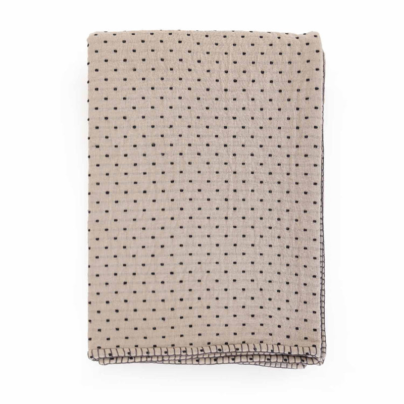 Cotton Jacqaurd And Embroidered Dawn Throw