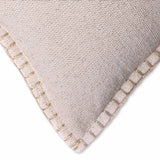 Strypes Woven Cotton Chambray Lumbar Cushion Cover