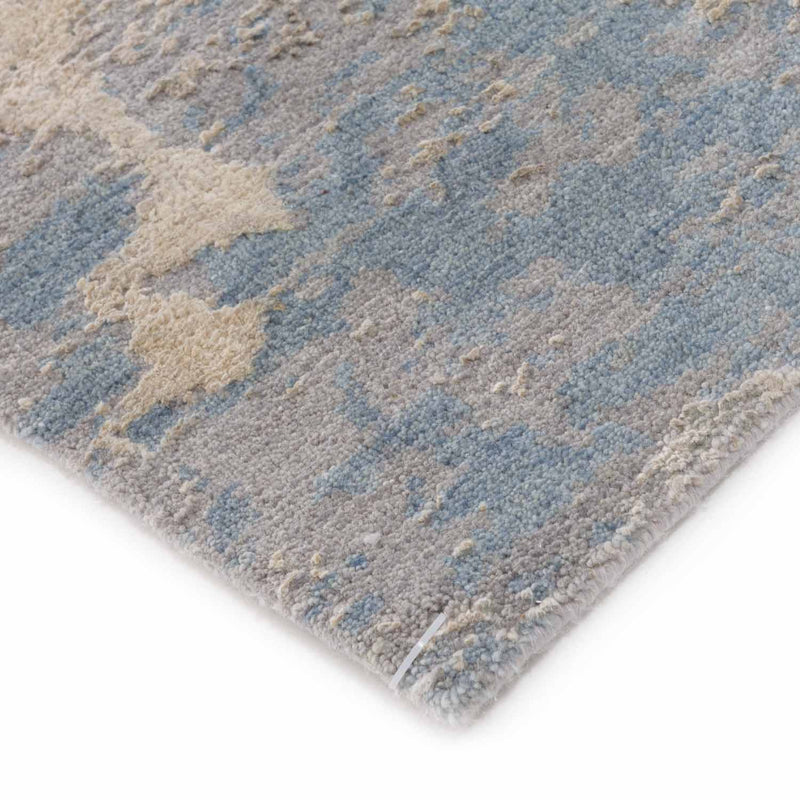 Cloudy Hand Knotted Woollen And Silk Rug