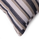 Monaco Strype Handloom Cotton Lumbar Cushion Cover