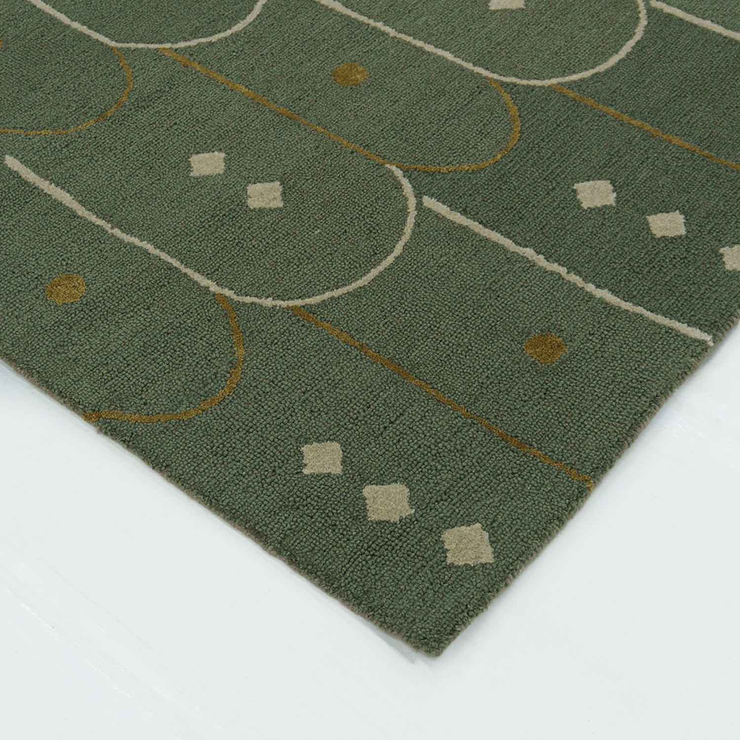 Moss Hand Tufted Woollen Rug
