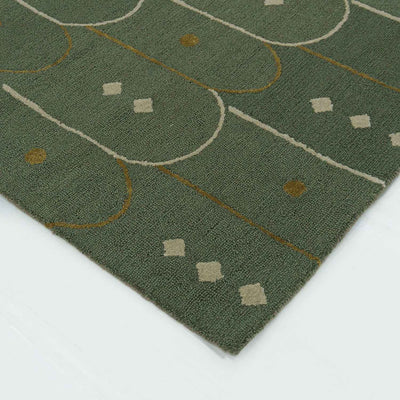Moss Hand Tufted Woollen Rug