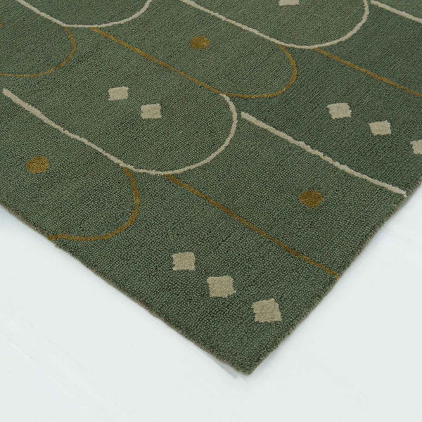 Moss Hand Tufted Woollen Rug