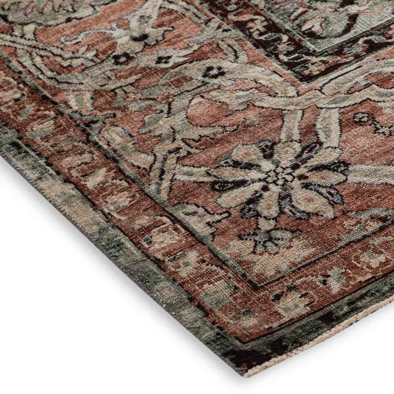 Hughette Hand Knotted Woollen And Silk Rug