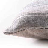 Groove Handloom Chambray Stripe Lumbar Cushion Cover