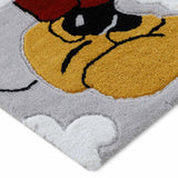 Mickey And Pluto Hand Tufted Woollen And Cotton Rug