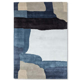 Abstract Hand Tufted Woollen And Viscose Rug